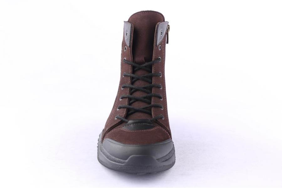 D.moro Shoes Men Nubuck Leather Ankle Boots For Winter: M088 Brown (Wholesale)