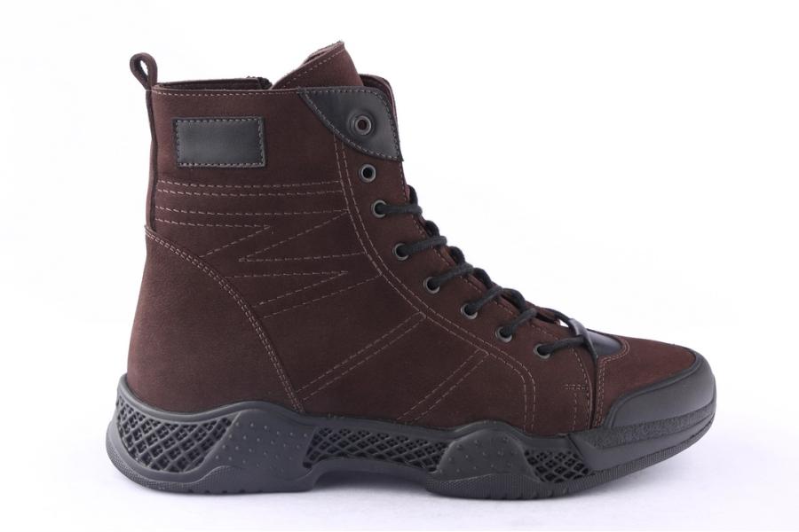 d.moro shoes Men nubuck leather Ankle Boots for Winter: M088 Brown (Wholesale)