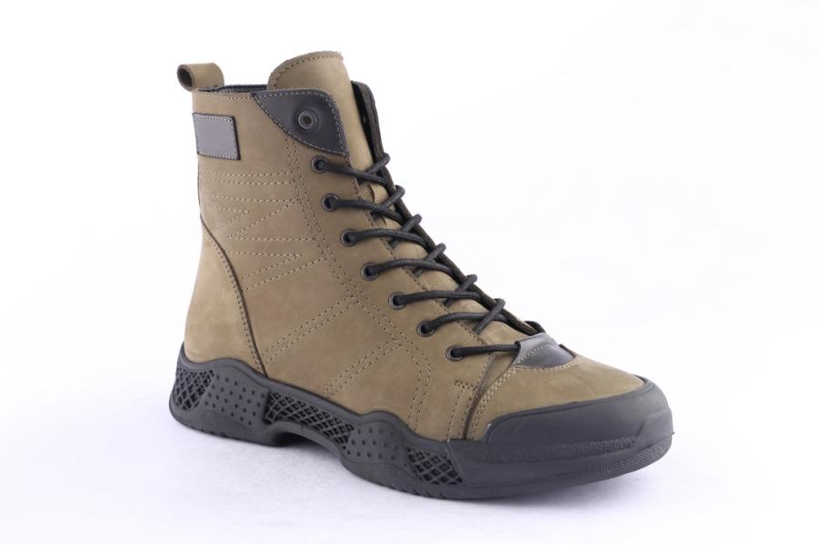 D.moro Shoes Men Nubuck Leather Ankle Boots For Winter: M088 Green (Wholesale)