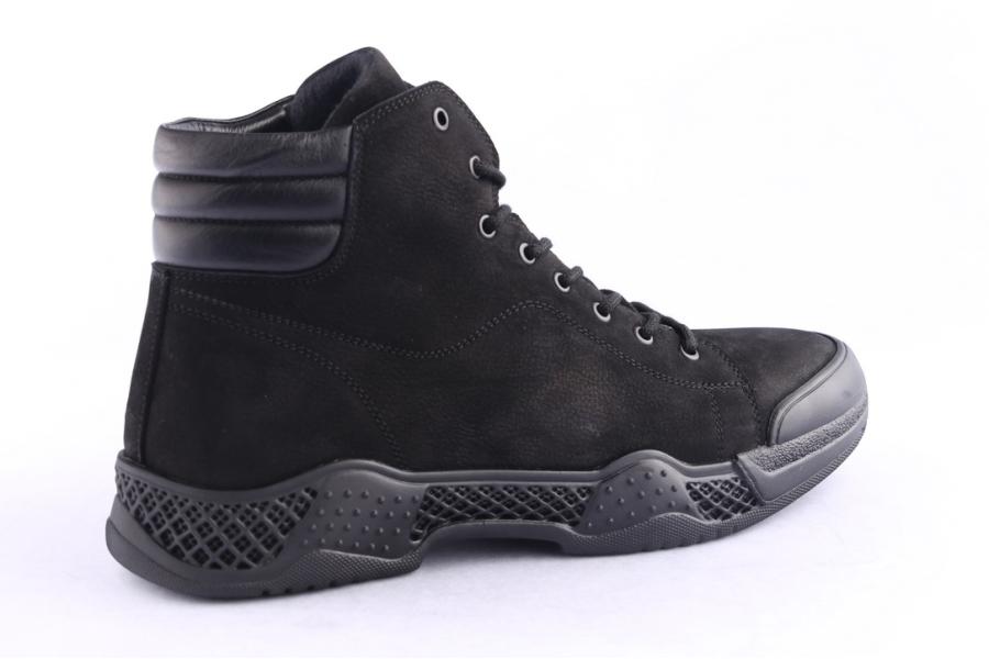 D.moro Shoes Men Nubuck Leather Ankle Boots For Winter: M089 Black (Wholesale)