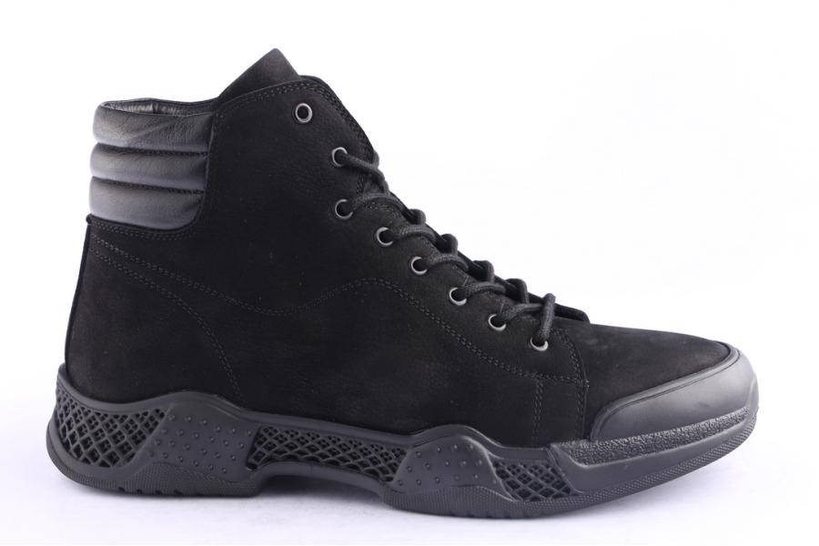 d.moro shoes Men nubuck leather Ankle Boots for Winter: M089 Black (Wholesale)