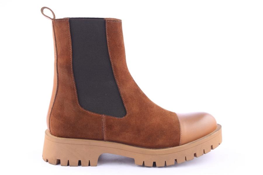 d.moro shoes Men Suede Leather Ankle Boots for Winter: M002 Tan (Wholesale)