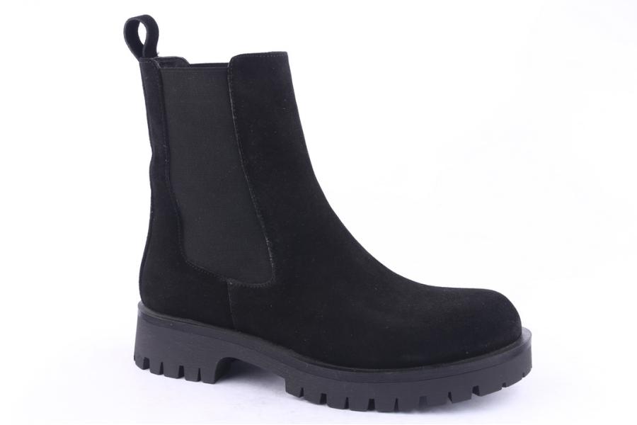 D.moro Shoes Men Suede Leather Ankle Boots For Winter: M003 Black (Wholesale)