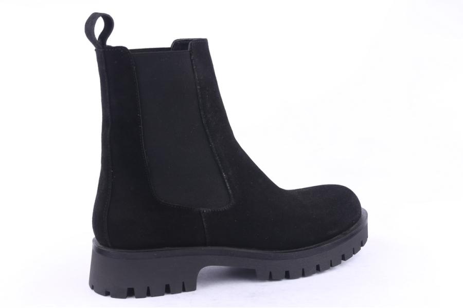 D.moro Shoes Men Suede Leather Ankle Boots For Winter: M003 Black (Wholesale)