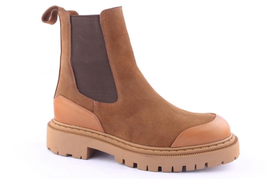 D.moro Shoes Men Suede Leather Ankle Boots For Winter: M004 Tan (Wholesale)