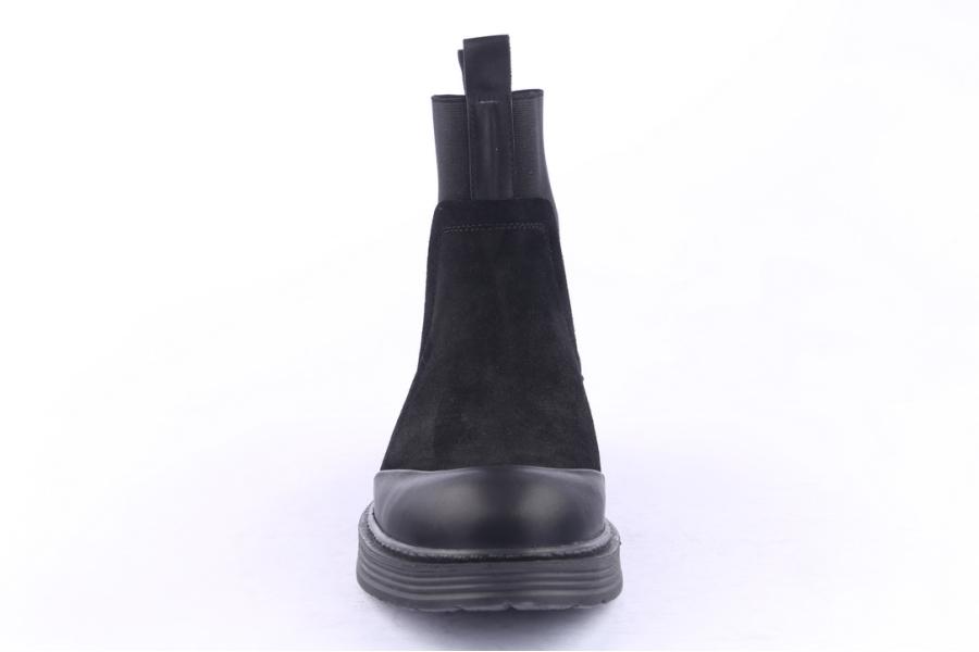 D.moro Shoes Men Suede Leather Ankle Boots For Winter: M005 Black (Wholesale)