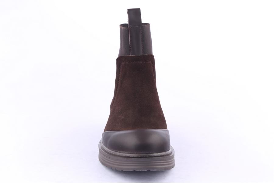 D.moro Shoes Men Suede Leather Ankle Boots For Winter: M005 Brown (Wholesale)