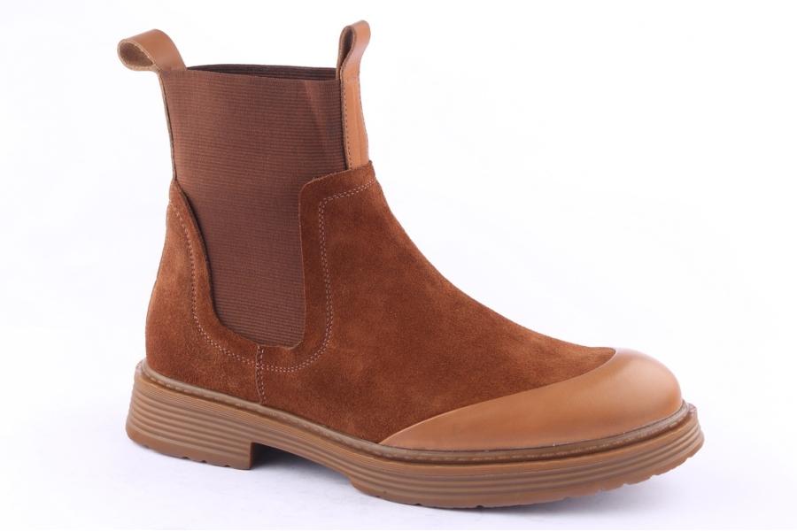 D.moro Shoes Men Suede Leather Ankle Boots For Winter: M005 Tan (Wholesale)