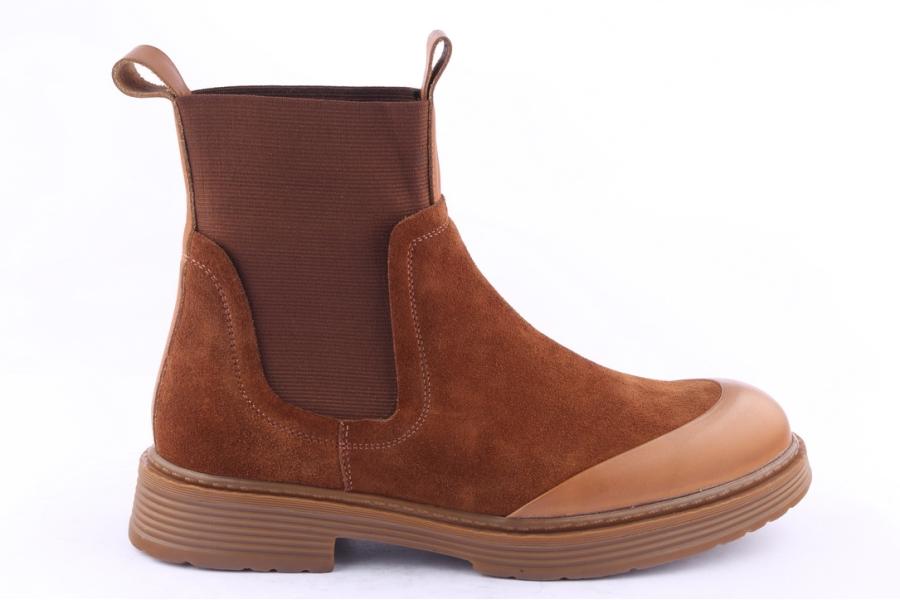 d.moro shoes Men Suede Leather Ankle Boots for Winter: M005 Tan (Wholesale)
