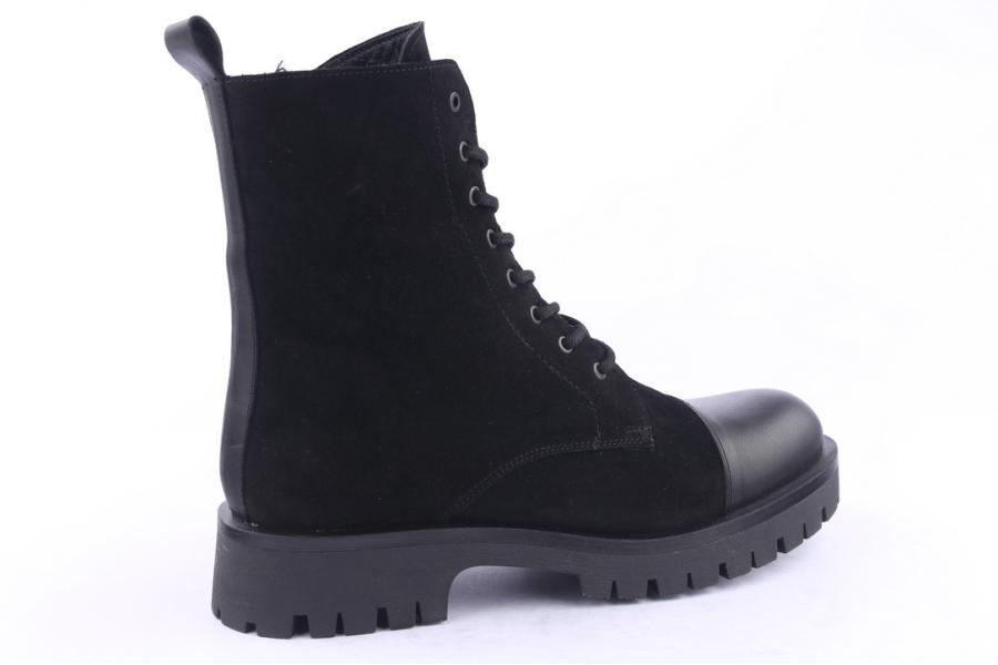 D.moro Shoes Men Suede Leather Ankle Boots For Winter: M006 Black (Wholesale)