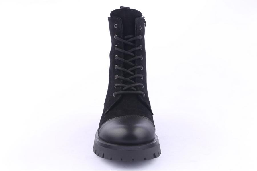 D.moro Shoes Men Suede Leather Ankle Boots For Winter: M006 Black (Wholesale)