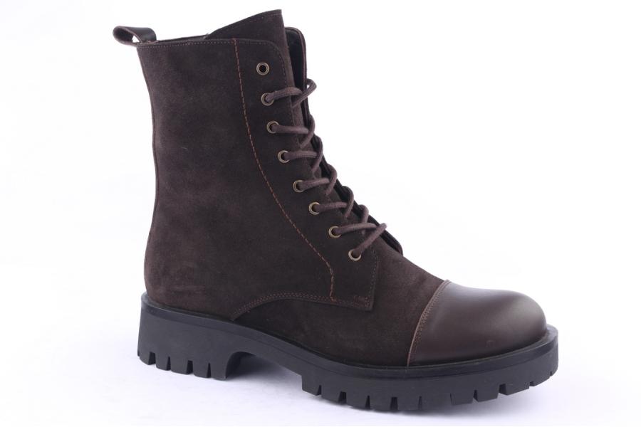 D.moro Shoes Men Suede Leather Ankle Boots For Winter: M006 Brown (Wholesale)