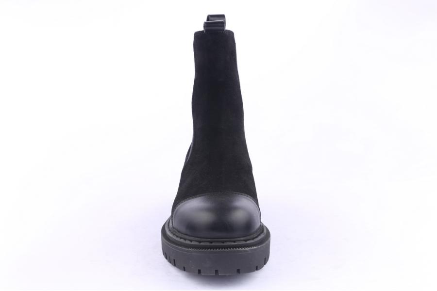 D.moro Shoes Men Suede Leather Ankle Boots For Winter: M009 Black (Wholesale)