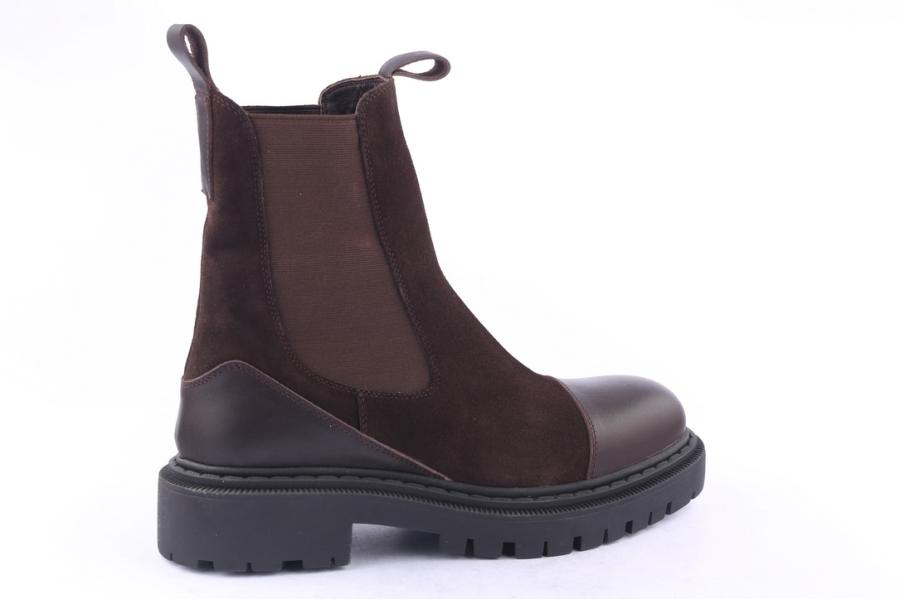 D.moro Shoes Men Suede Leather Ankle Boots For Winter: M009 Brown (Wholesale)