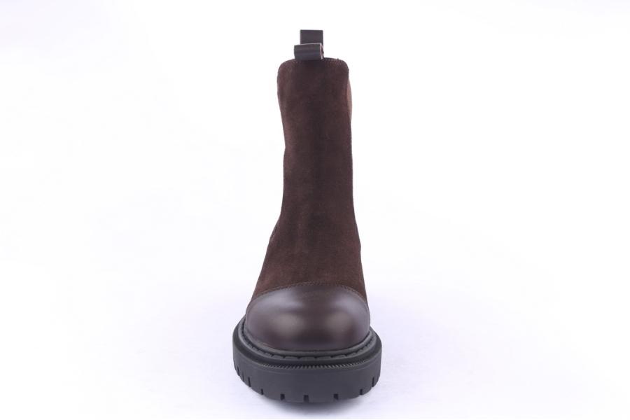 D.moro Shoes Men Suede Leather Ankle Boots For Winter: M009 Brown (Wholesale)