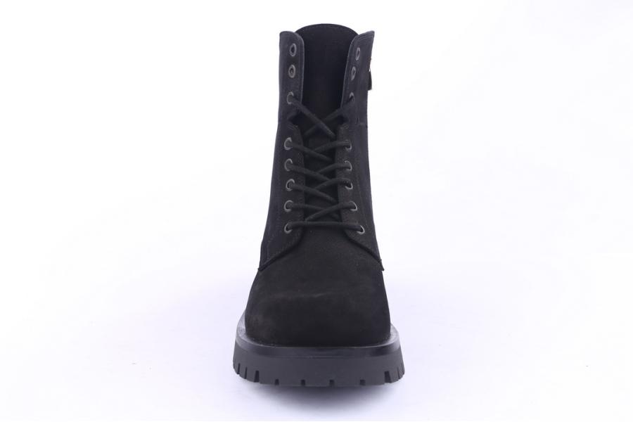 D.moro Shoes Men Suede Leather Ankle Boots For Winter: M01 Black (Wholesale)