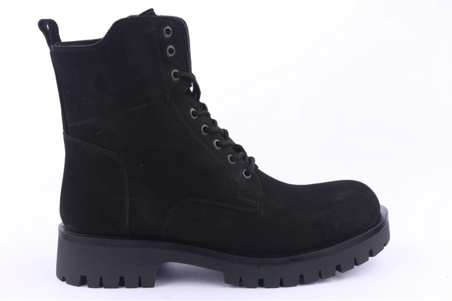 d.moro shoes Men Suede Leather Ankle Boots for Winter: M01 Black (Wholesale)