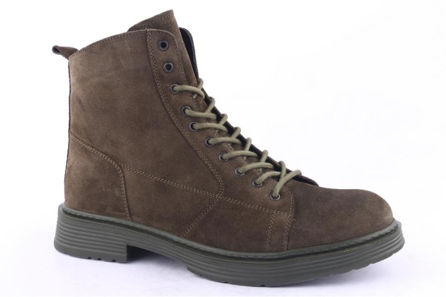 D.moro Shoes Men Suede Leather Ankle Boots For Winter: M012 Khaki (Wholesale)