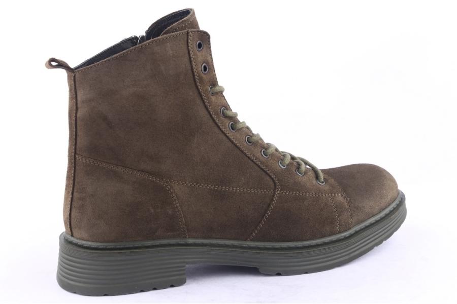 D.moro Shoes Men Suede Leather Ankle Boots For Winter: M012 Khaki (Wholesale)