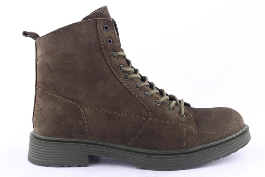 d.moro shoes Men Suede Leather Ankle Boots for Winter: M012 Khaki (Wholesale)