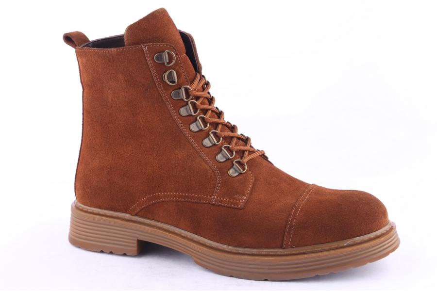 D.moro Shoes Men Suede Leather Ankle Boots For Winter: M014 Tan (Wholesale)
