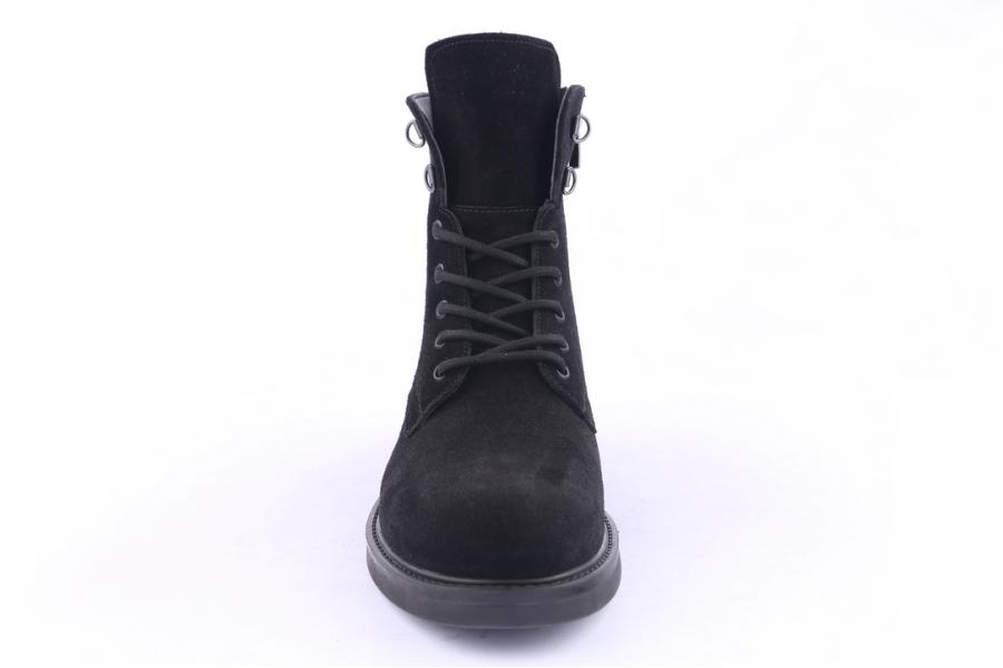 D.moro Shoes Men Suede Leather Ankle Boots For Winter: M015 Black (Wholesale)