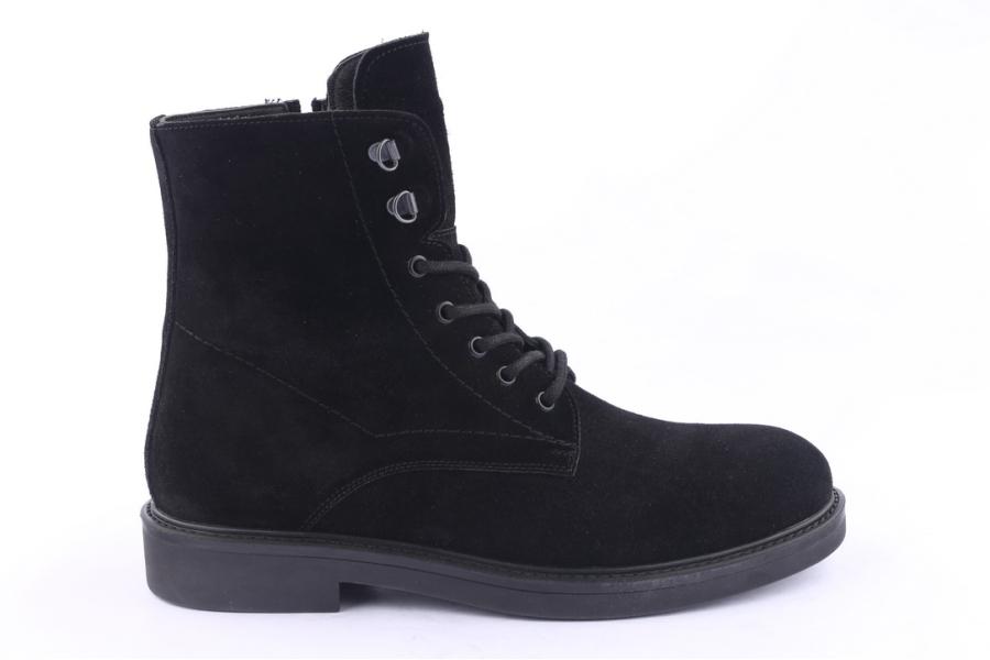 d.moro shoes Men Suede Leather Ankle Boots for Winter: M015 Black (Wholesale)