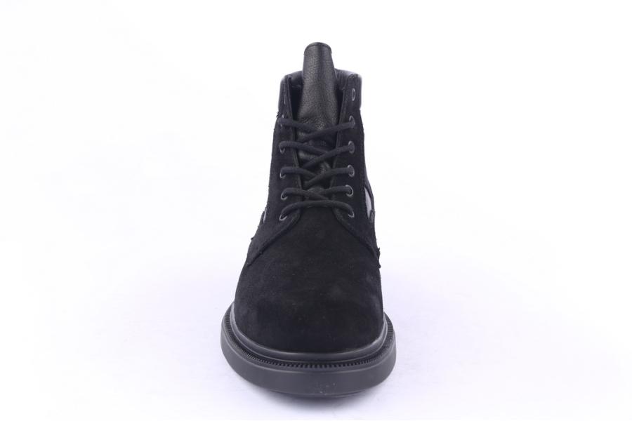 D.moro Shoes Men Suede Leather Ankle Boots For Winter: M020 Black (Wholesale)