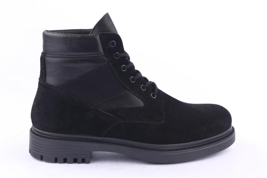 d.moro shoes Men Suede Leather Ankle Boots for Winter: M020 Black (Wholesale)