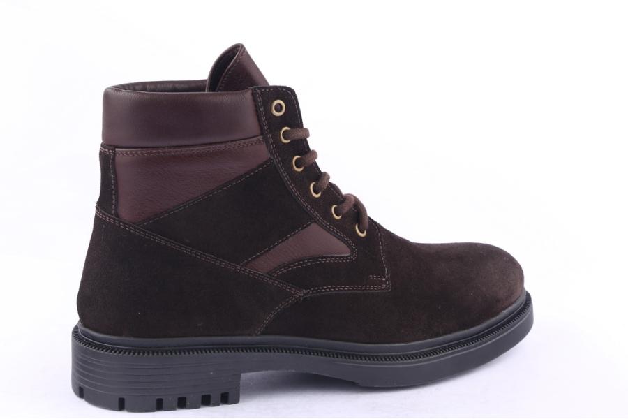 D.moro Shoes Men Suede Leather Ankle Boots For Winter: M020 Brown (Wholesale)