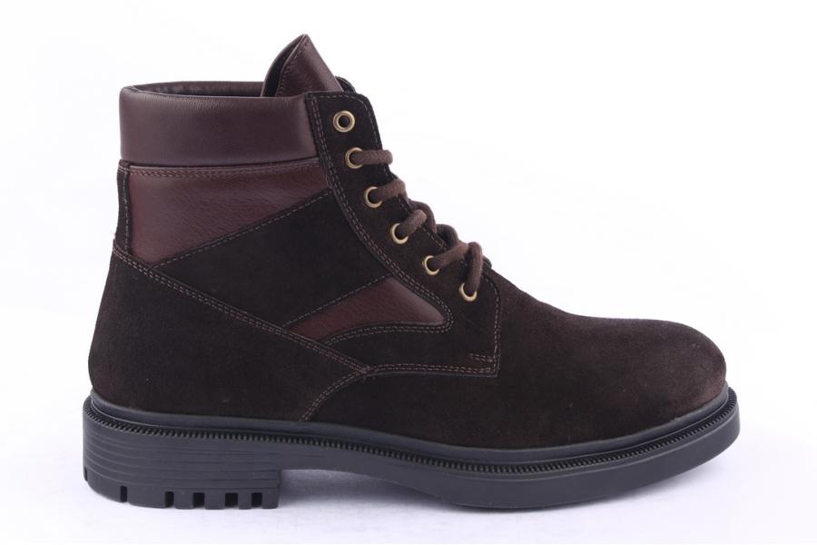 d.moro shoes Men Suede Leather Ankle Boots for Winter: M020 Brown (Wholesale)