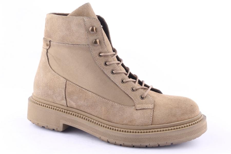 D.moro Shoes Men Suede Leather Ankle Boots For Winter: M023 Beige (Wholesale)