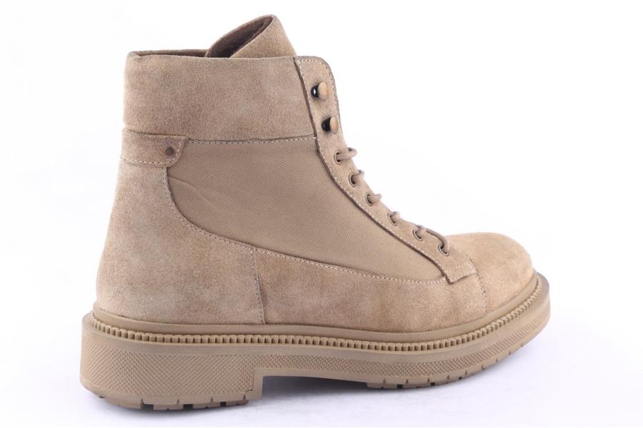 D.moro Shoes Men Suede Leather Ankle Boots For Winter: M023 Beige (Wholesale)