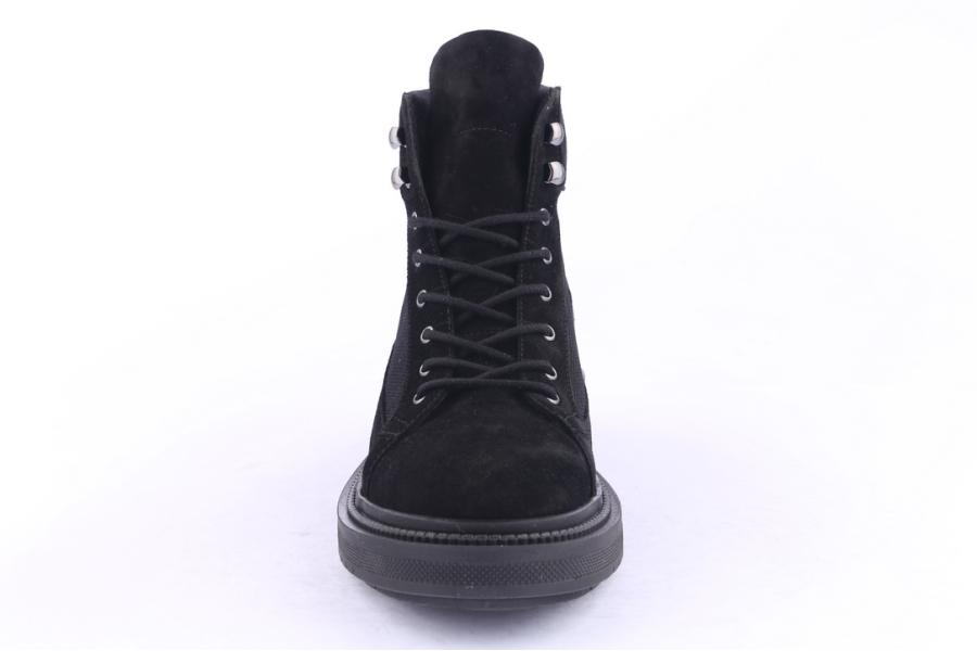 D.moro Shoes Men Suede Leather Ankle Boots For Winter: M023 Black (Wholesale)