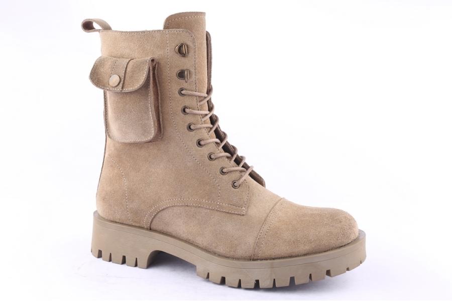 D.moro Shoes Men Suede Leather Ankle Boots For Winter: M027 Beige (Wholesale)