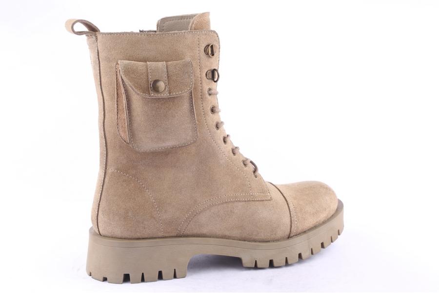 D.moro Shoes Men Suede Leather Ankle Boots For Winter: M027 Beige (Wholesale)