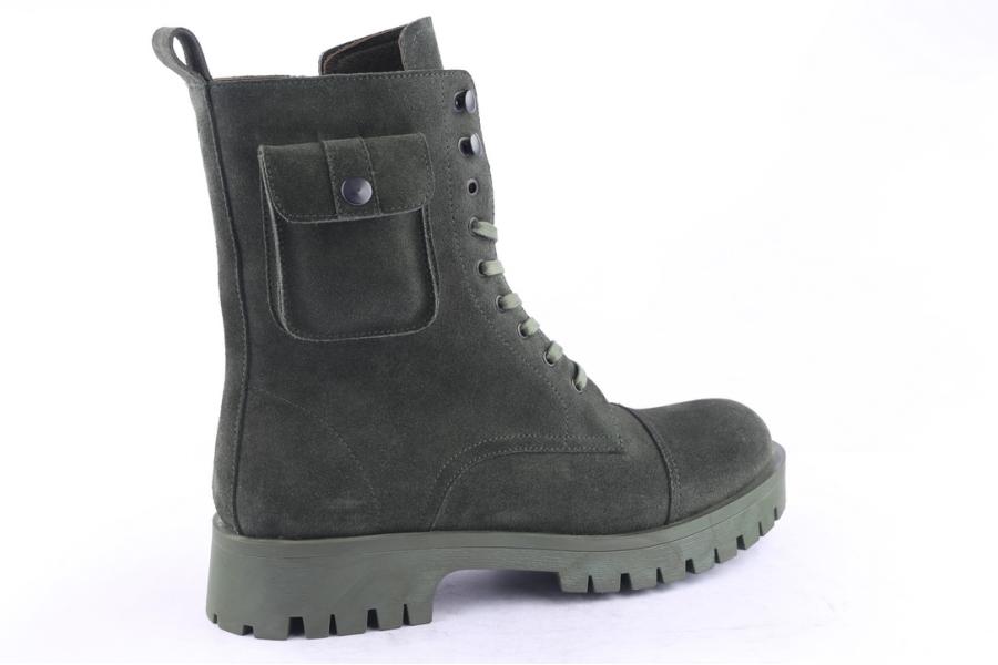 D.moro Shoes Men Suede Leather Ankle Boots For Winter: M027 Green (Wholesale)