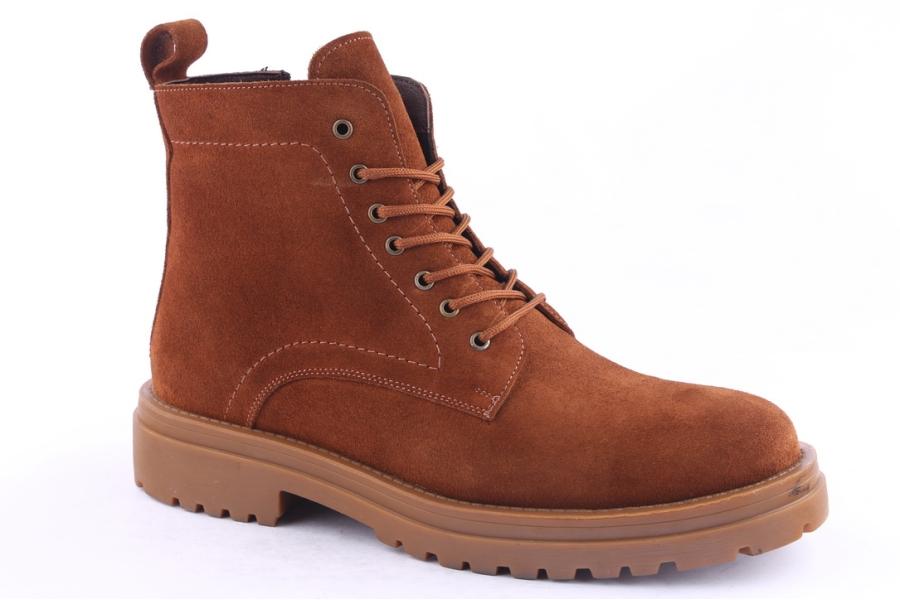 D.moro Shoes Men Suede Leather Ankle Boots For Winter: M031 Tan (Wholesale)