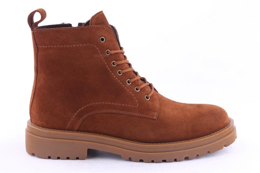d.moro shoes Men Suede Leather Ankle Boots for Winter: M031 Tan (Wholesale)