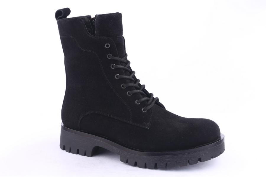 D.moro Shoes Men Suede Leather Ankle Boots For Winter: M033 Black (Wholesale)