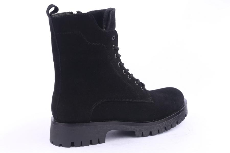 D.moro Shoes Men Suede Leather Ankle Boots For Winter: M033 Black (Wholesale)