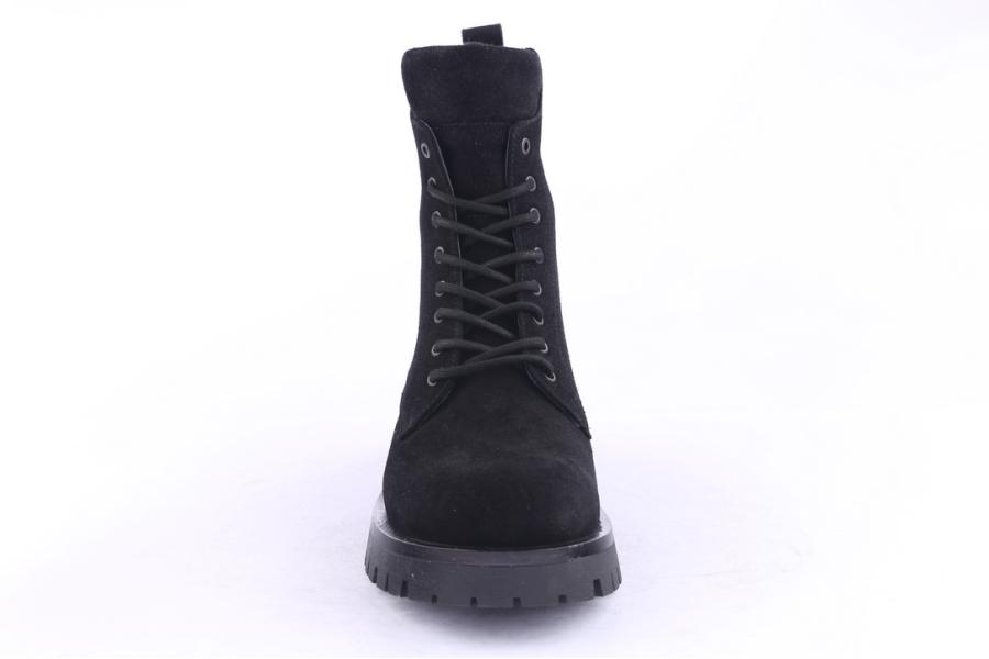 D.moro Shoes Men Suede Leather Ankle Boots For Winter: M033 Black (Wholesale)