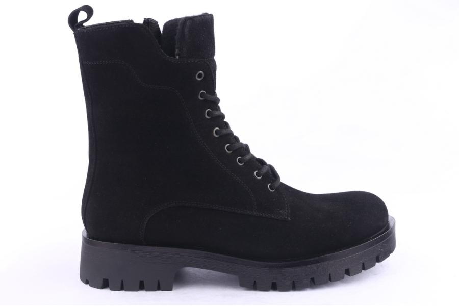d.moro shoes Men Suede Leather Ankle Boots for Winter: M033 Black (Wholesale)