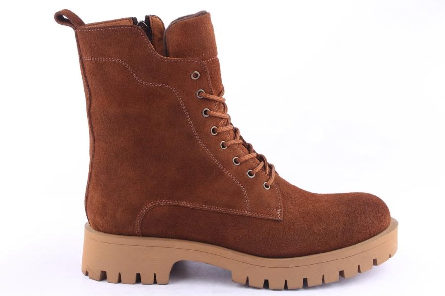 d.moro shoes Men Suede Leather Ankle Boots for Winter: M033 Tan (Wholesale)
