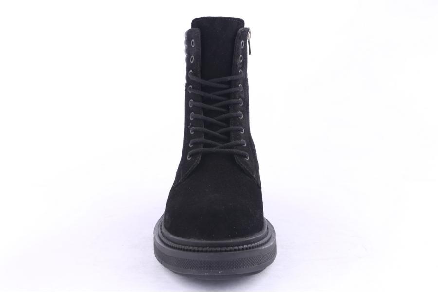 D.moro Shoes Men Suede Leather Ankle Boots For Winter: M034 Black (Wholesale)