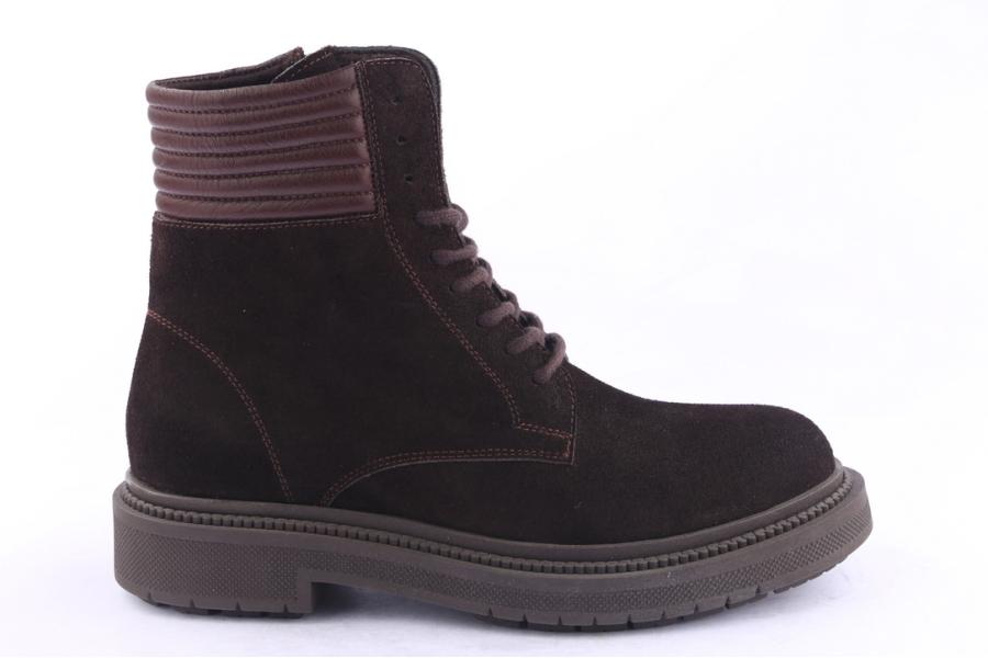 d.moro shoes Men Suede Leather Ankle Boots for Winter: M034 Brown (Wholesale)