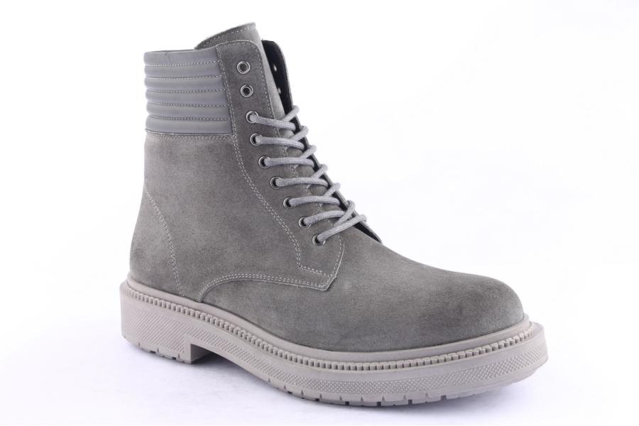 D.moro Shoes Men Suede Leather Ankle Boots For Winter: M034 Grey (Wholesale)