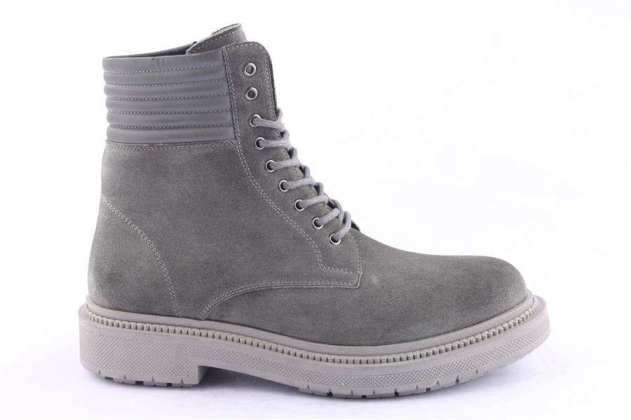 d.moro shoes Men Suede Leather Ankle Boots for Winter: M034 Grey (Wholesale)