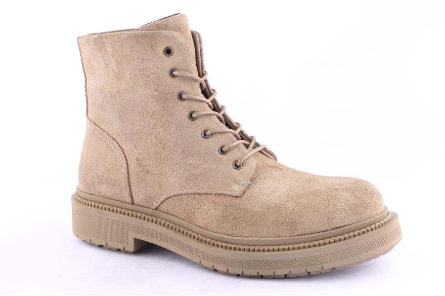 D.moro Shoes Men Suede Leather Ankle Boots For Winter: M038 Beige (Wholesale)