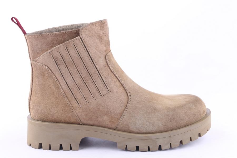d.moro shoes Men Suede Leather Ankle Boots for Winter: M04 Beige (Wholesale)